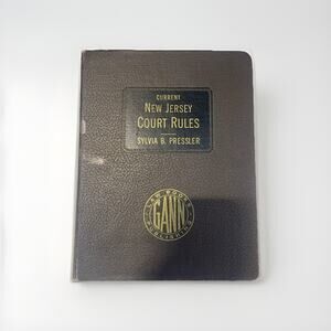 “New Jersey Court Rules Sylvia B. Pressler Verniero 2020‑ed Hardback Law Book”